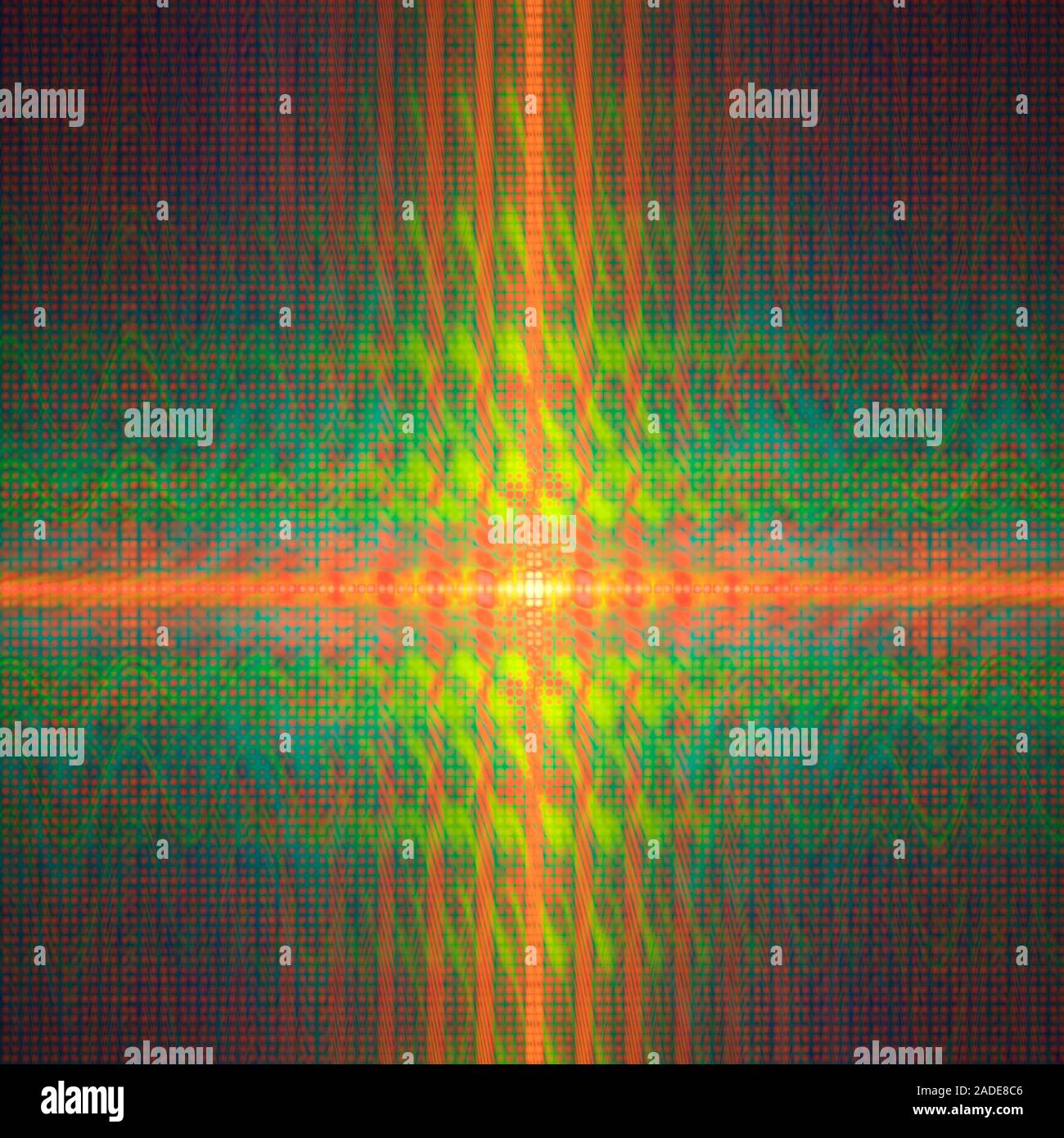 Conceptual fractal illustration of data interference and of quantum