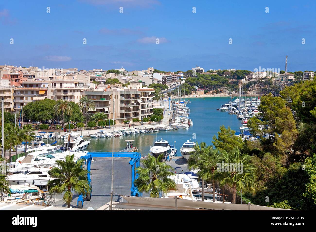 Harbour of Porto Christo, Mallorca, Balearic islands, Spain Stock Photo