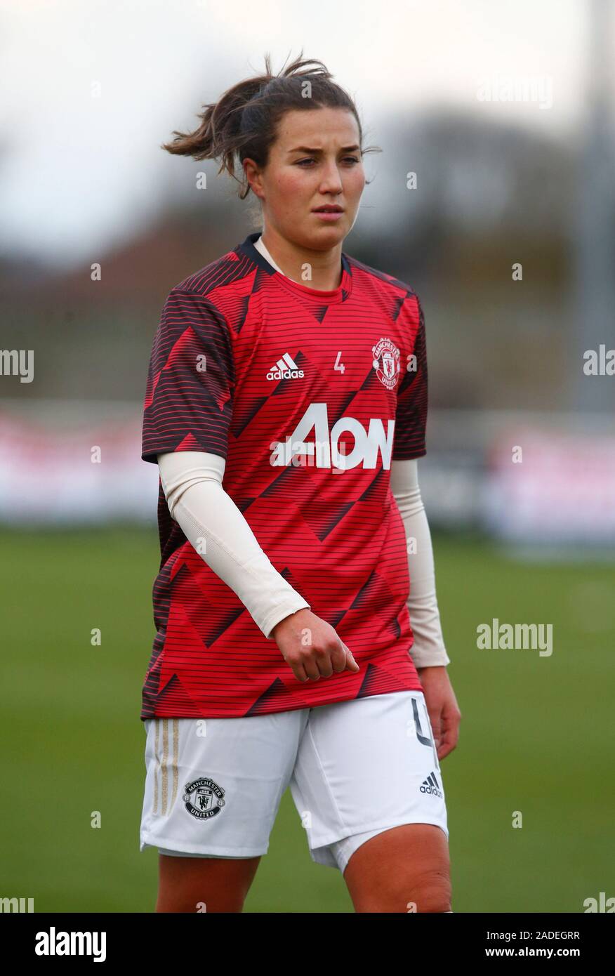 Dagenham England December 01 Amy Turner Of Manchester United Women During The Pre Match Warm Up During Barclays Women S Super League Match Betwe Stock Photo Alamy