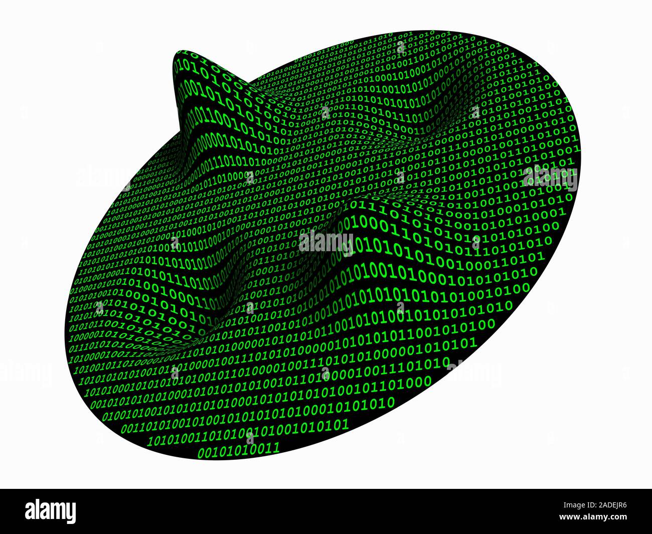 Space Time Code Visuals Digital spacetime. Conceptual illustration of a digitally encoded ...