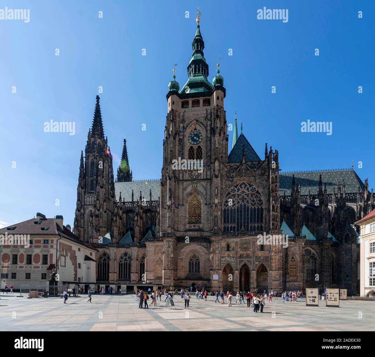 St Vitus Cathedral, Prague Castle, Hradcany, Prague, Bohemia, Czech Republic Stock Photo