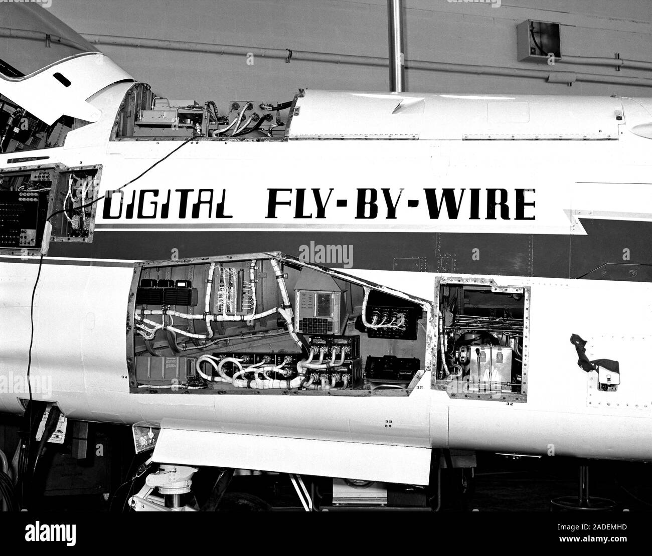 F8 Digital FlyByWire test flight aircraft, 1970s. The first flyby