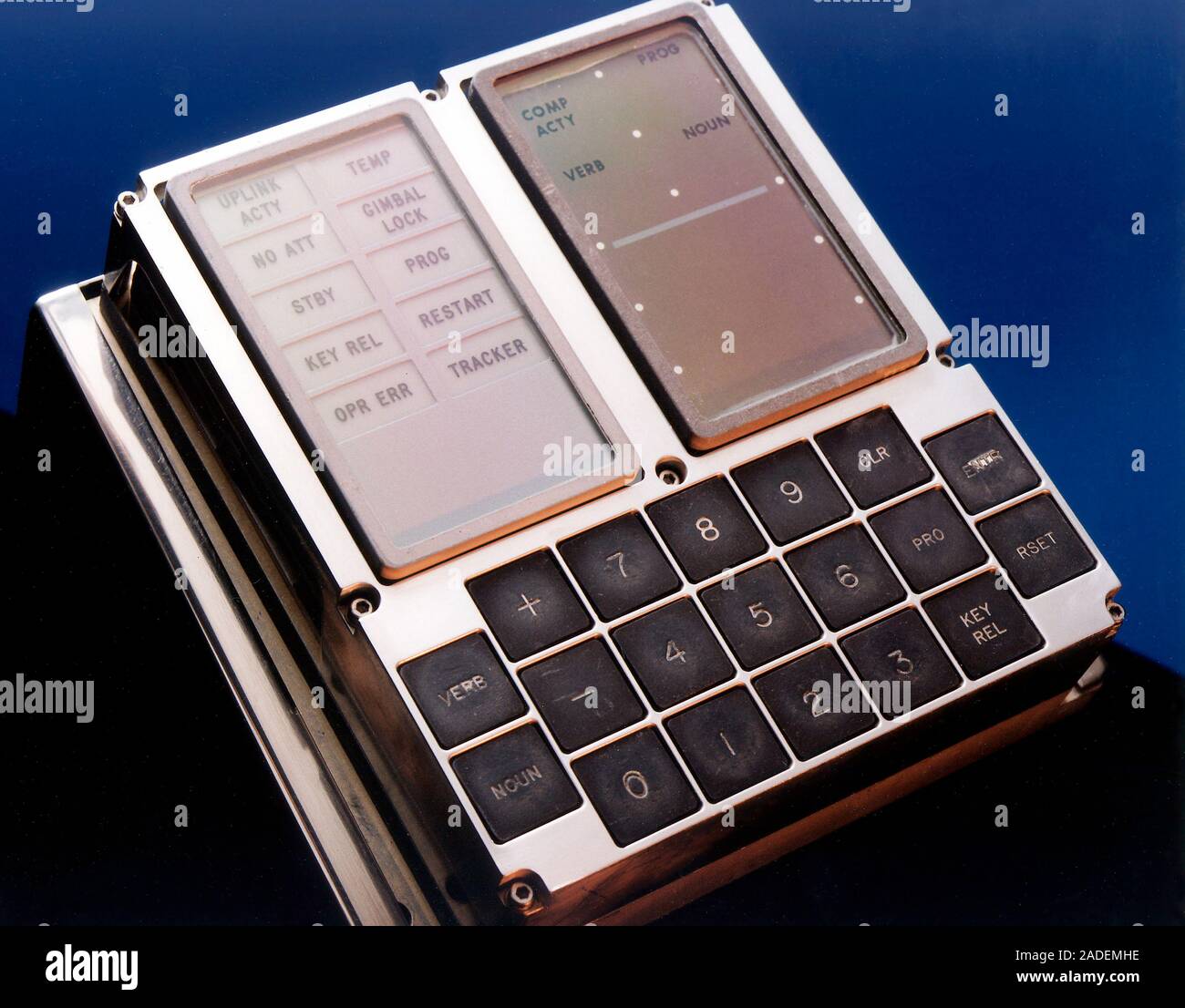 F-8 Digital Fly-By-Wire display and keyboard from the 1970s. The first ...