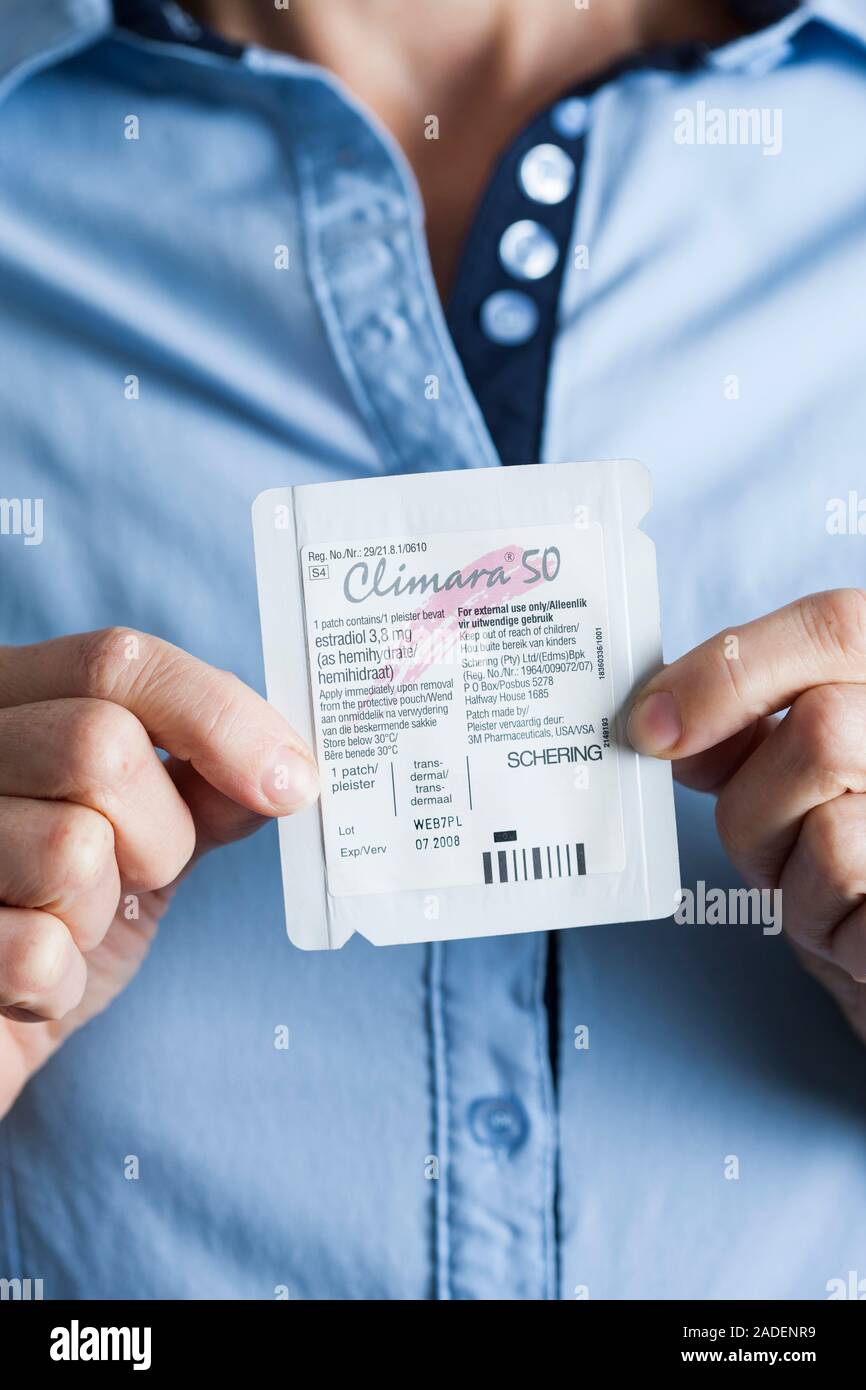 Climara is a skin patch that contains an estrogen called estradiol to