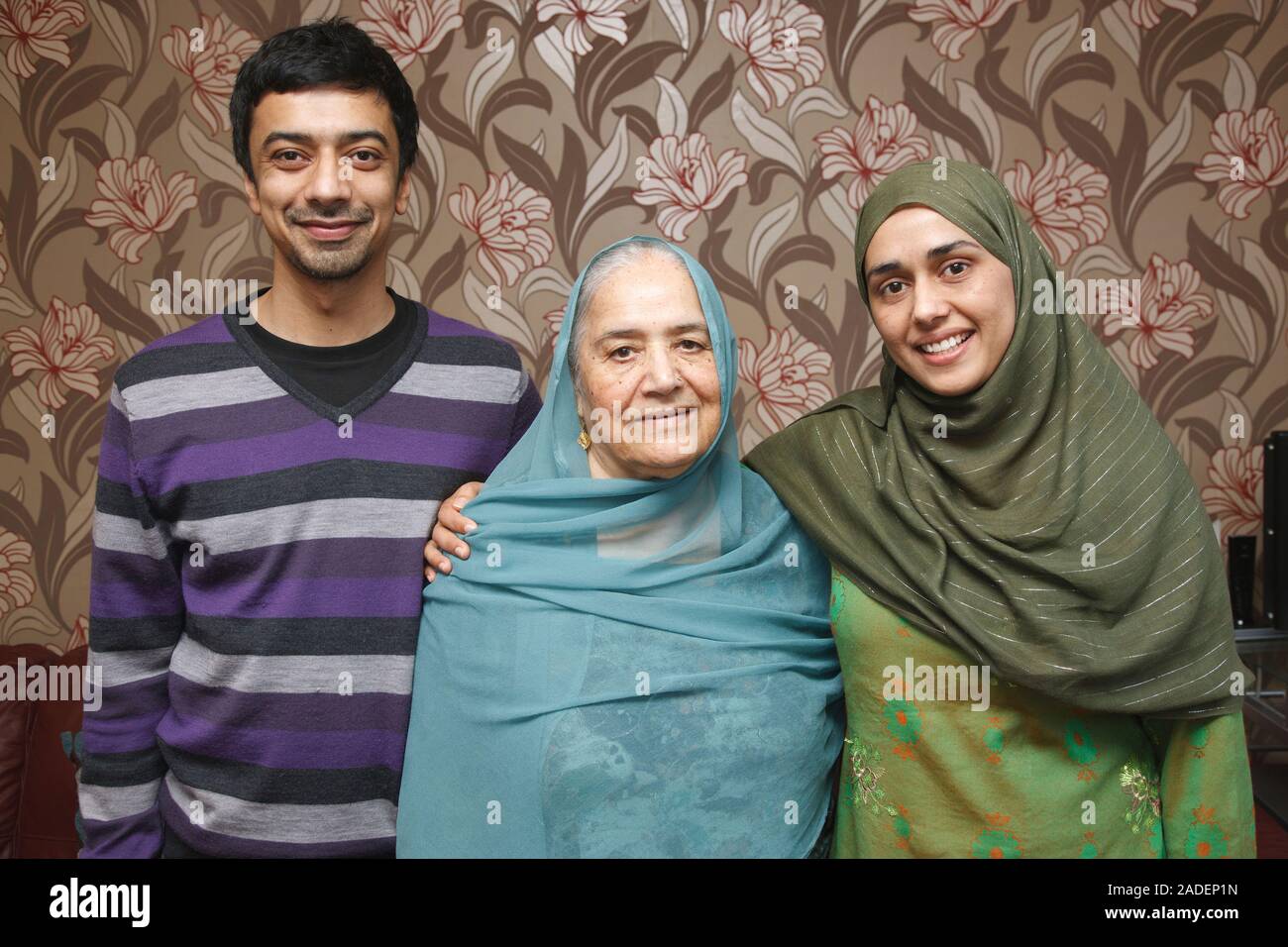 South Asian family portrait Stock Photo - Alamy