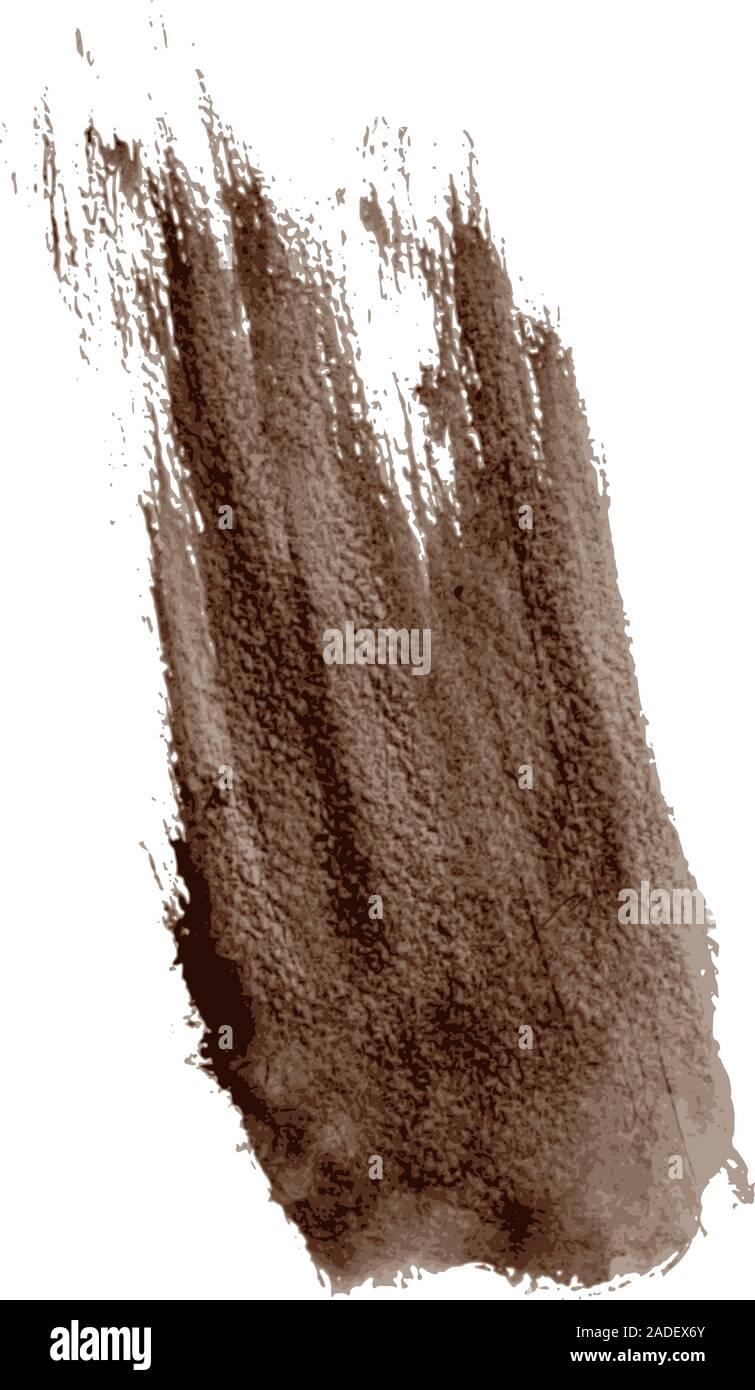 Paint sweeping brush stroke isolated on white Stock Vector Image & Art