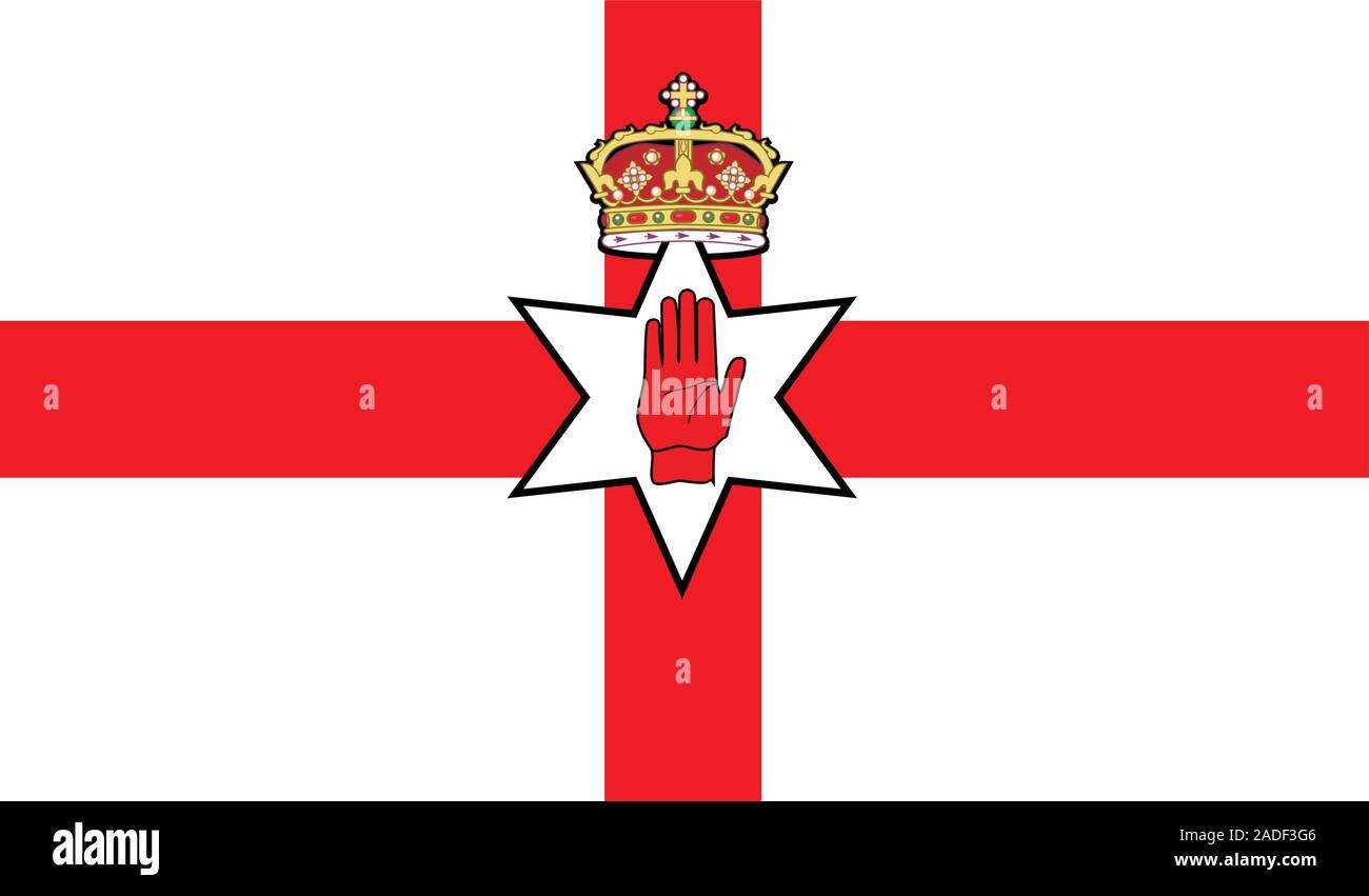 The Flag Of The United Kingdom Country Of Northern Ireland Stock Vector The Flag Of The United Kingdom Country Of Northern Ireland Stock Vector