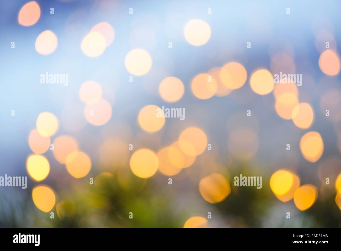 Blurred abstract background lights, beautiful Christmas. Stock Photo