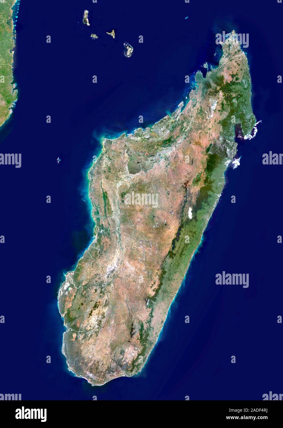 Madagascar Satellite Image North Is At Top This Is The World S
