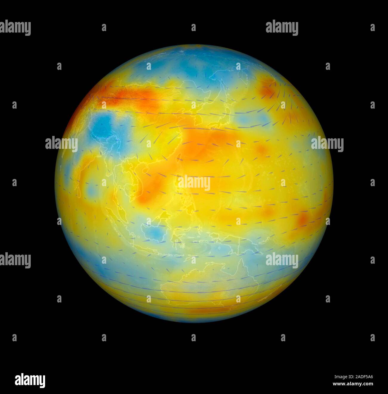 Atmospheric carbon dioxide levels centred on the western Pacific Rim ...