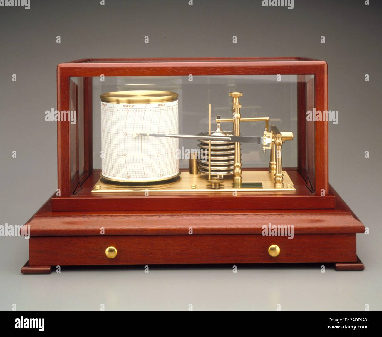 Barograph, a barometer which can measure and record the atmospheric