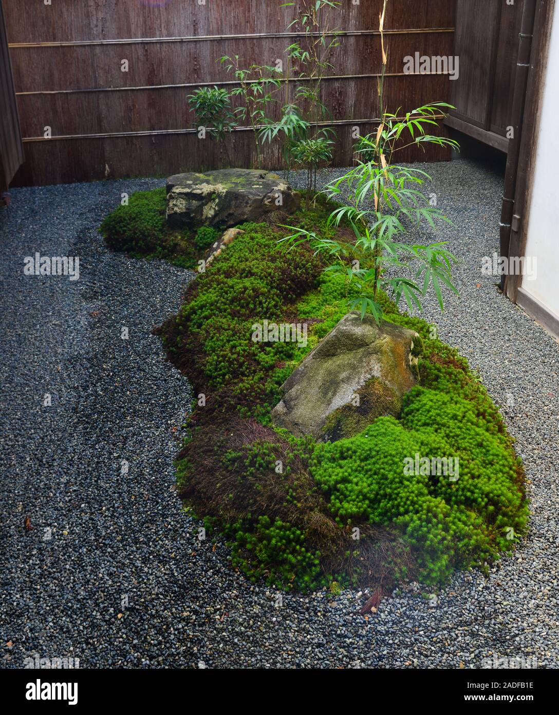 Ancient Zen Garden In Kyoto Japan In The Shinto Religion Zen