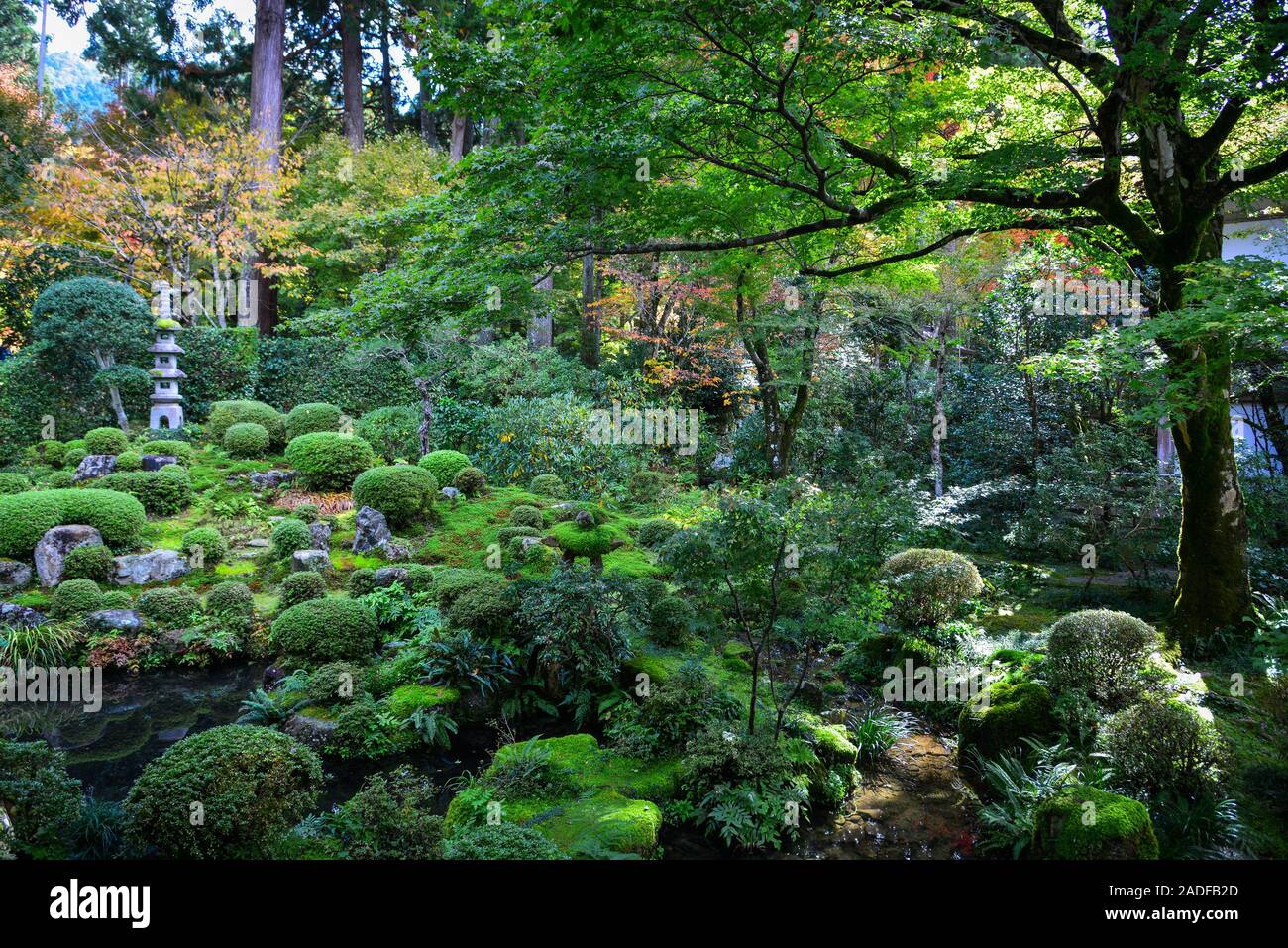 Ancient Zen Garden In Kyoto Japan In The Shinto Religion Zen