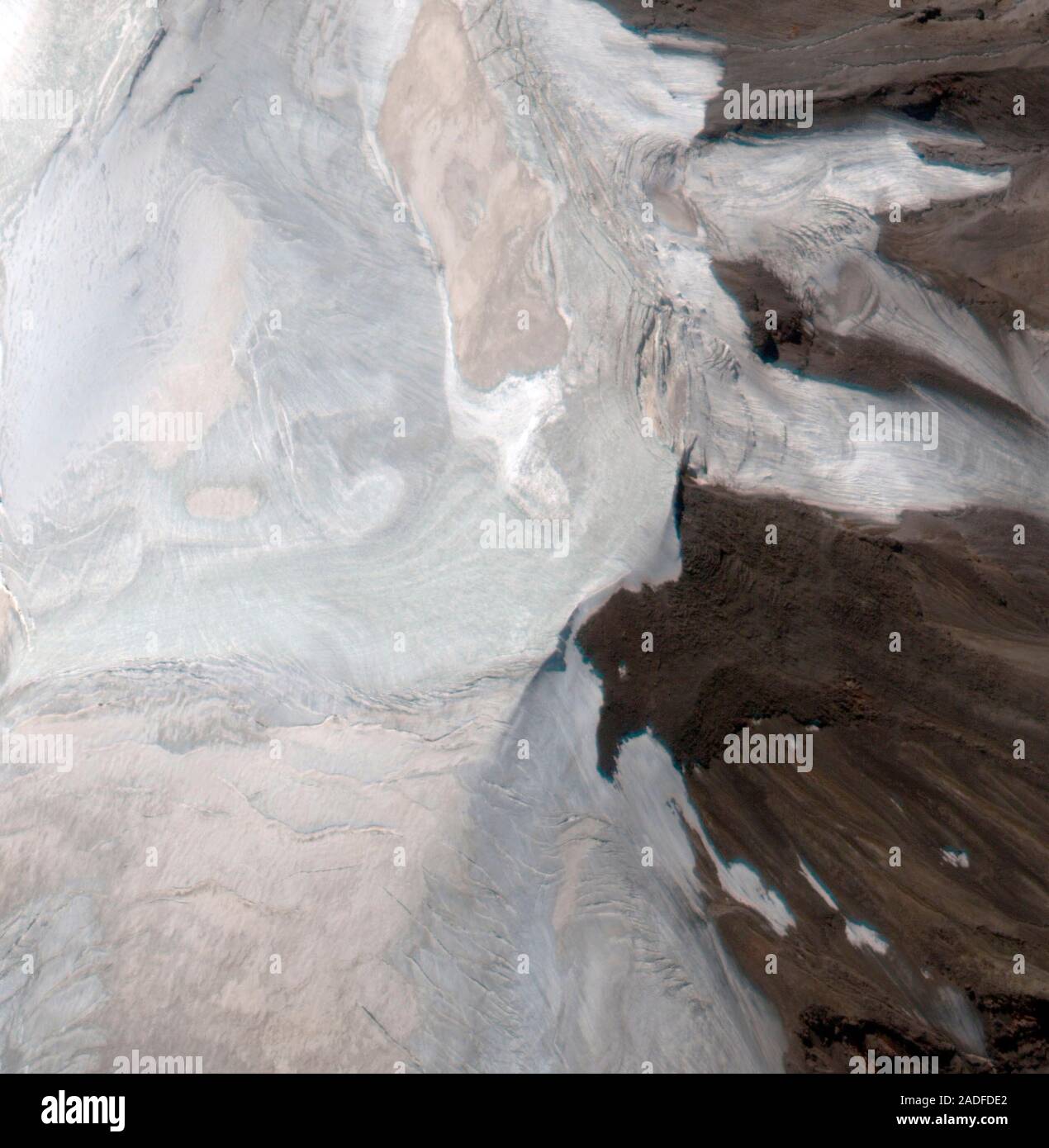 Mount Ararat. Satellite image of a plateau at an altitude of 4720