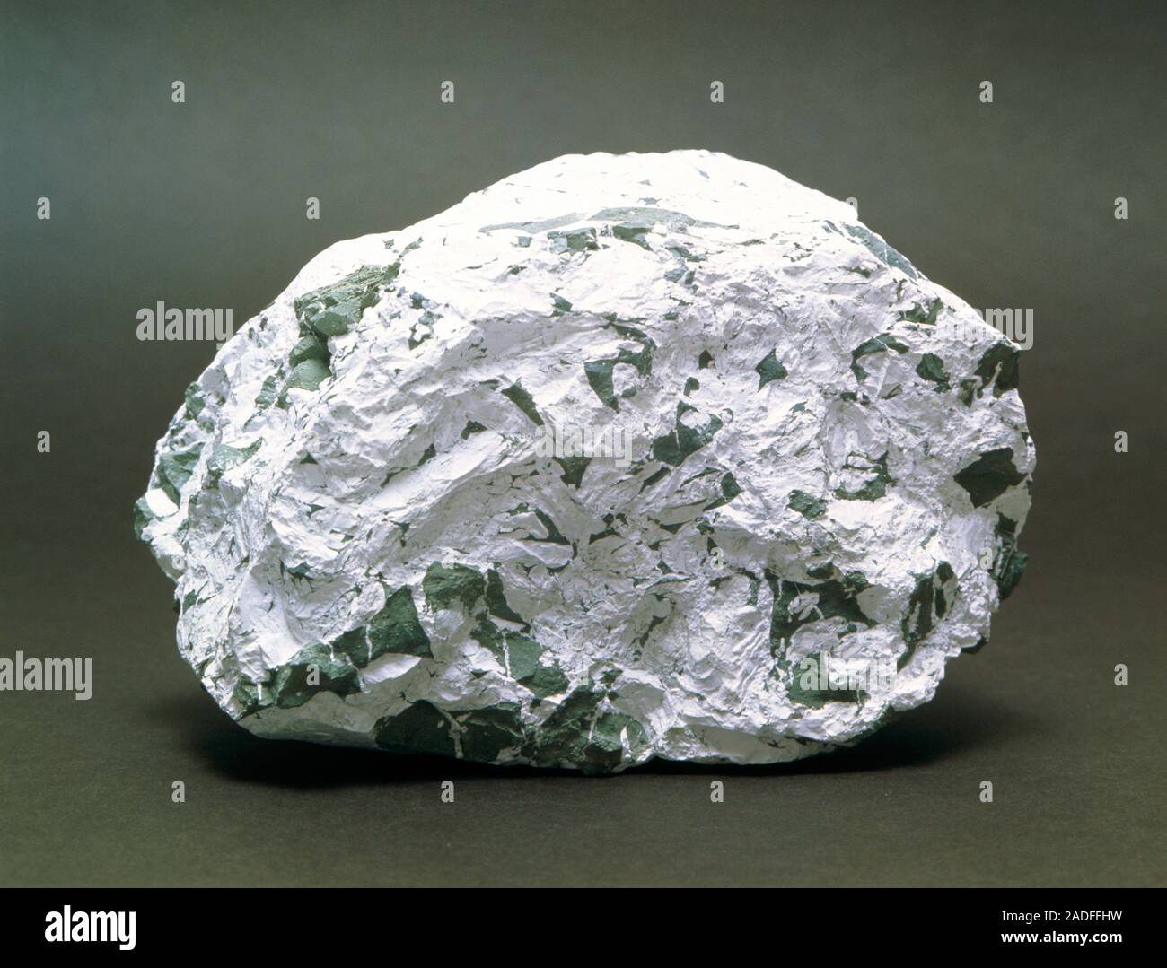 Sample of borax. Borax is a white, monoclinic crystalline mineral