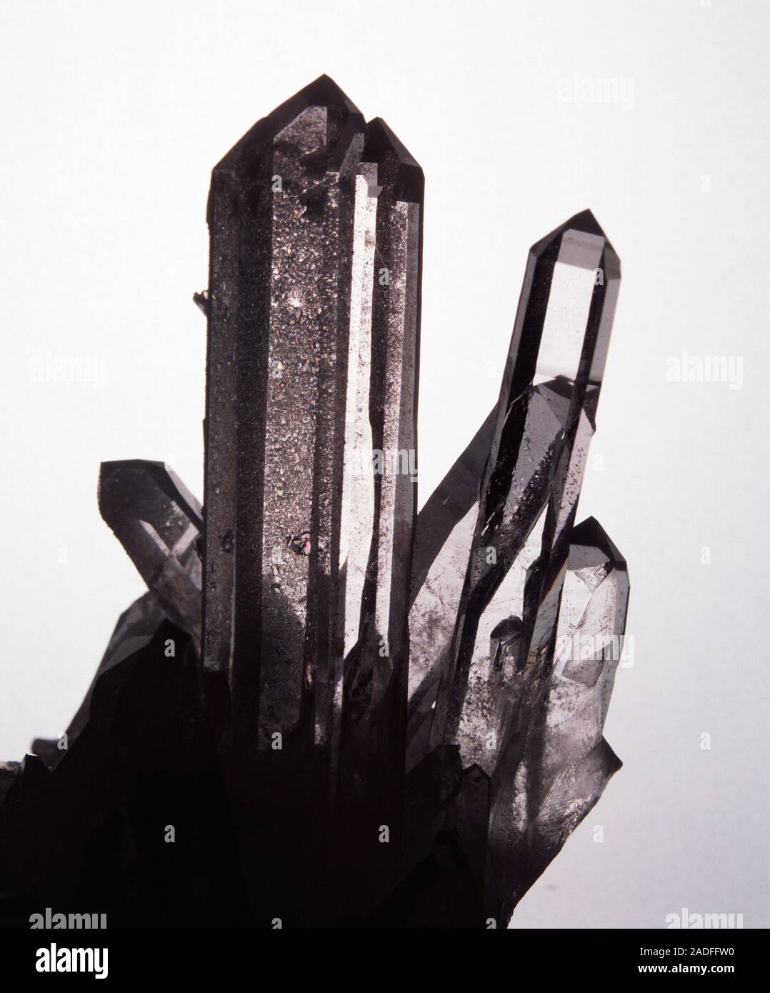 Quartz crystals. Quartz or silicon dioxide (SiO2), one of the commonest ...