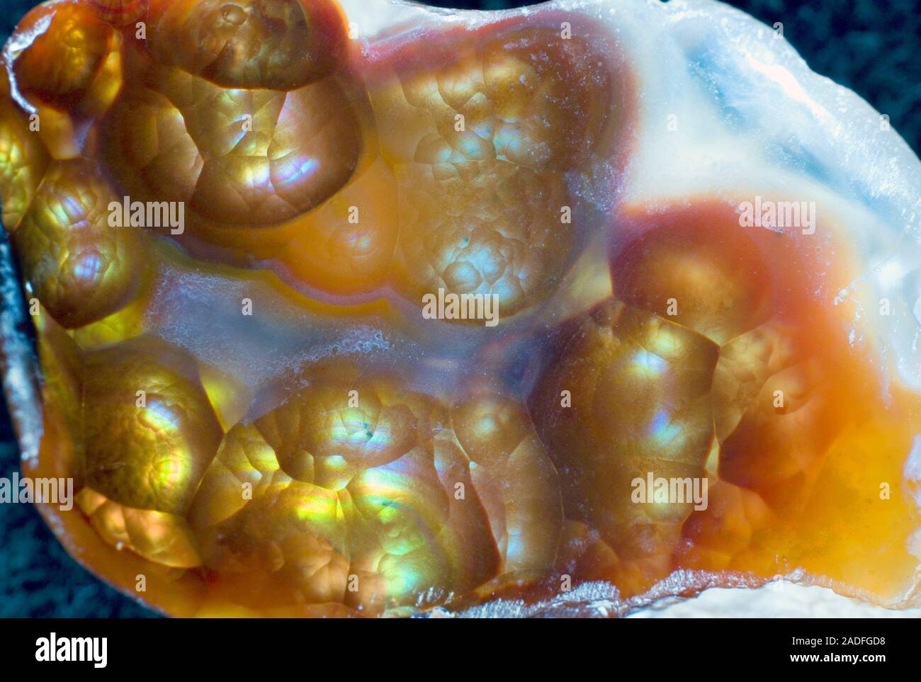 Fire agate. Agate is a microcrystalline variety of the mineral quartz ...