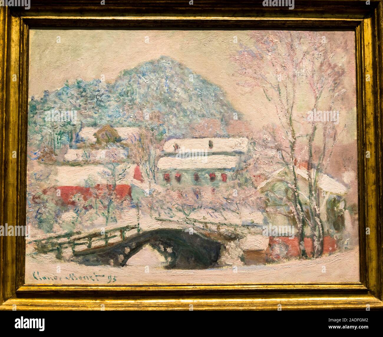 Claude Monet painting Sandvika, Norway, 1895, The Art Institute of