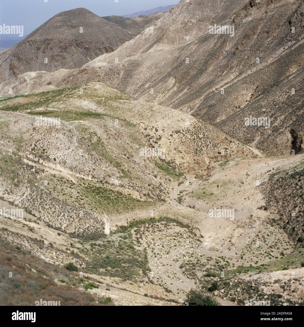 Arid mountain valley. Photographed in the Rif mountains, Morocco. The ...