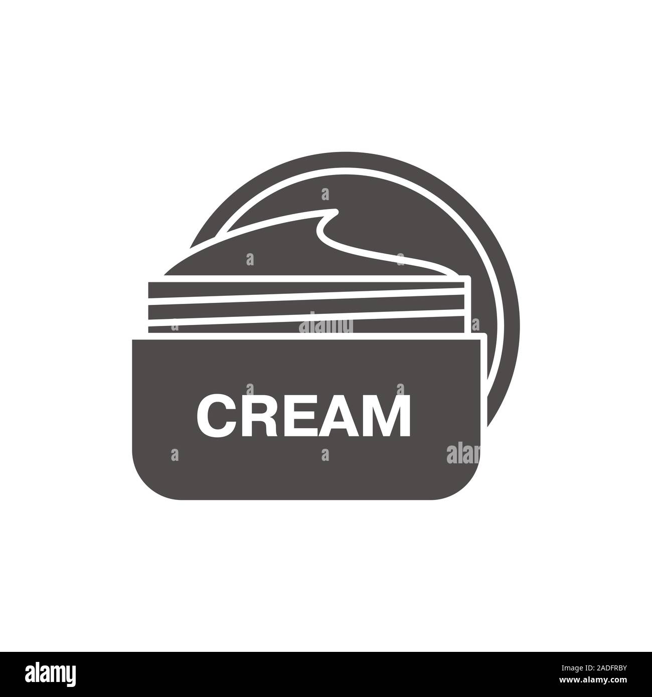 Face cream jar icon. Silhouette symbol. Cosmetics. Negative space. Vector  isolated illustration Stock Vector Image & Art - Alamy