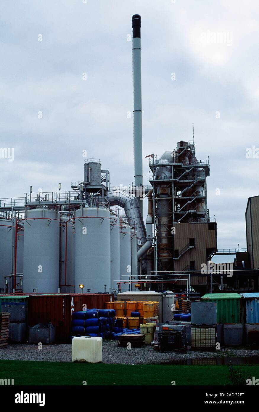 Toxic waste incinerator. Photographed in Ellesmere Port, Cheshire Stock