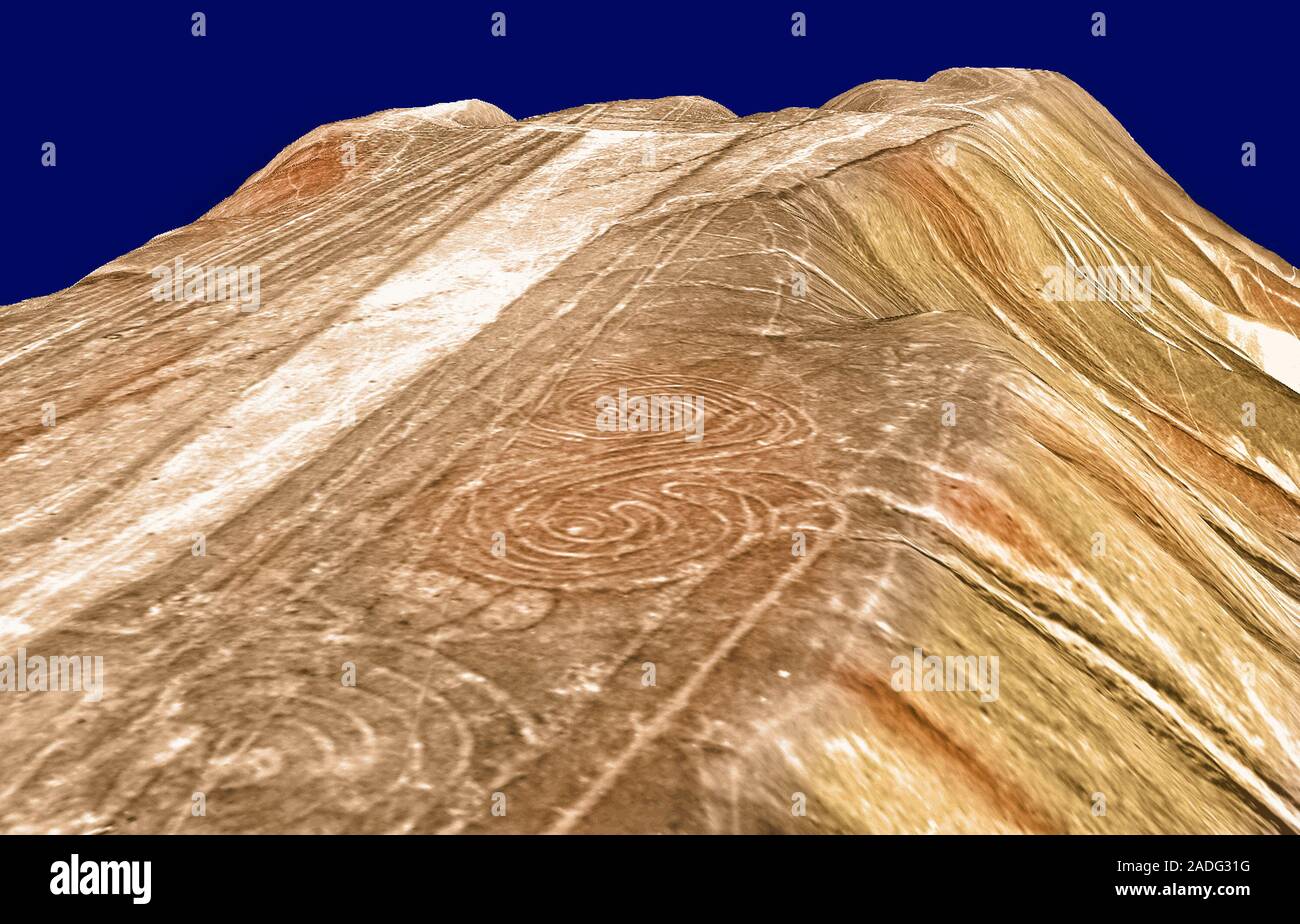 Nasca lines. Three-dimensional computer represent- ation of some of the ...