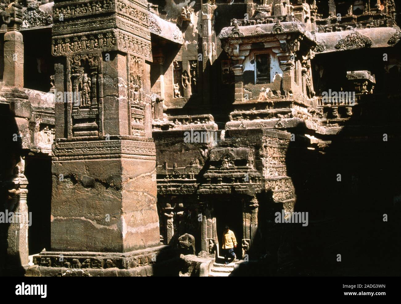 Kailasa Temple. Carved directly into a basalt rock cliff, this temple ...