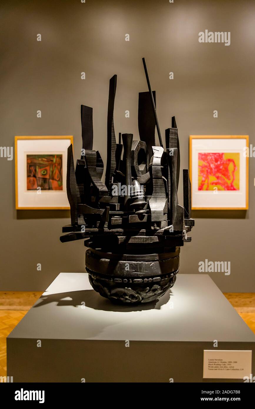 Louise Nevelson sculpture, Chazen Museum of Art, Madison, Wisconsin, USA  Stock Photo - Alamy, image size:867x1390
