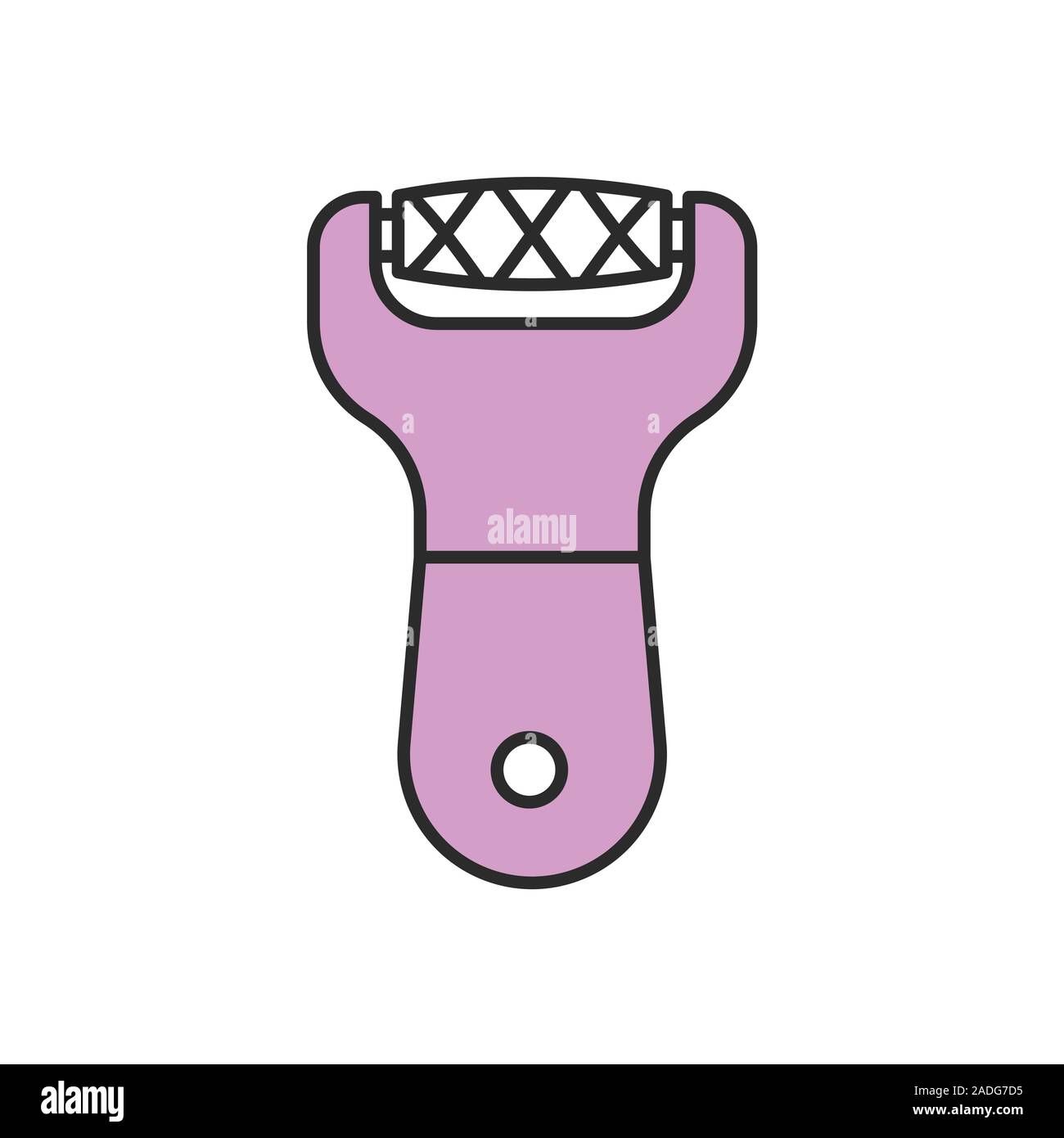 Foot file color icon. Foot scrubber. Isolated vector illustration Stock  Vector Image & Art - Alamy