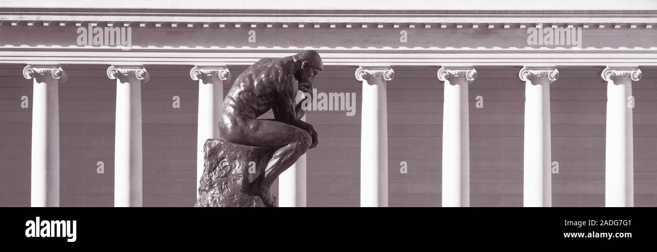 Close-up of Rodin sculpture, San Francisco, California, USA Stock Photo