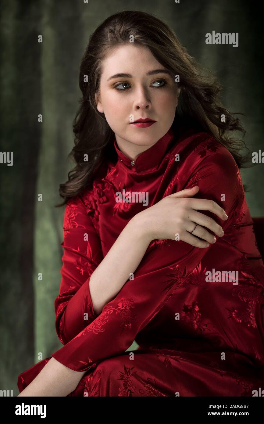 Female model in stylish dress hi-res stock photography and images - Alamy