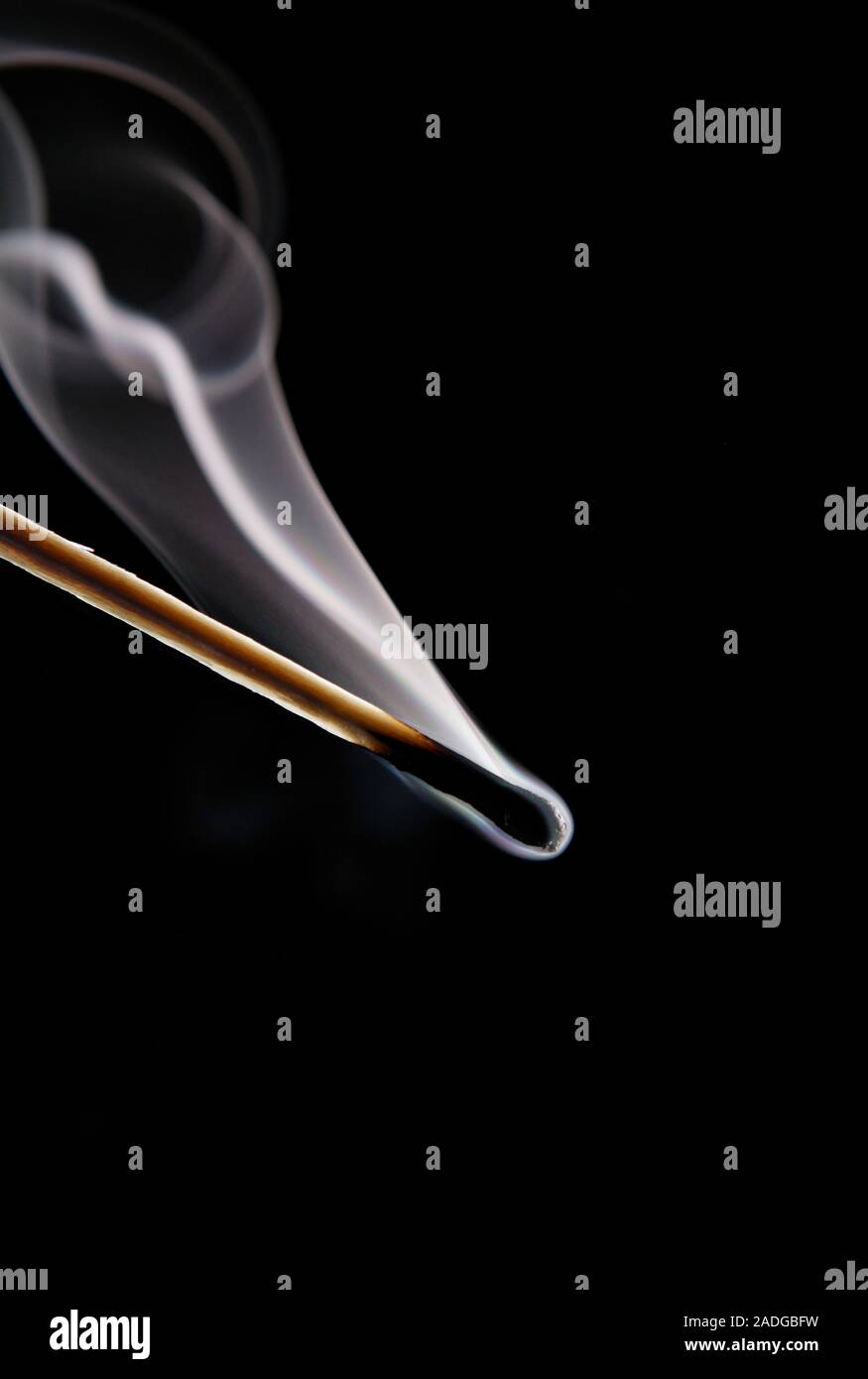 Extinguished match. Stock Photo
