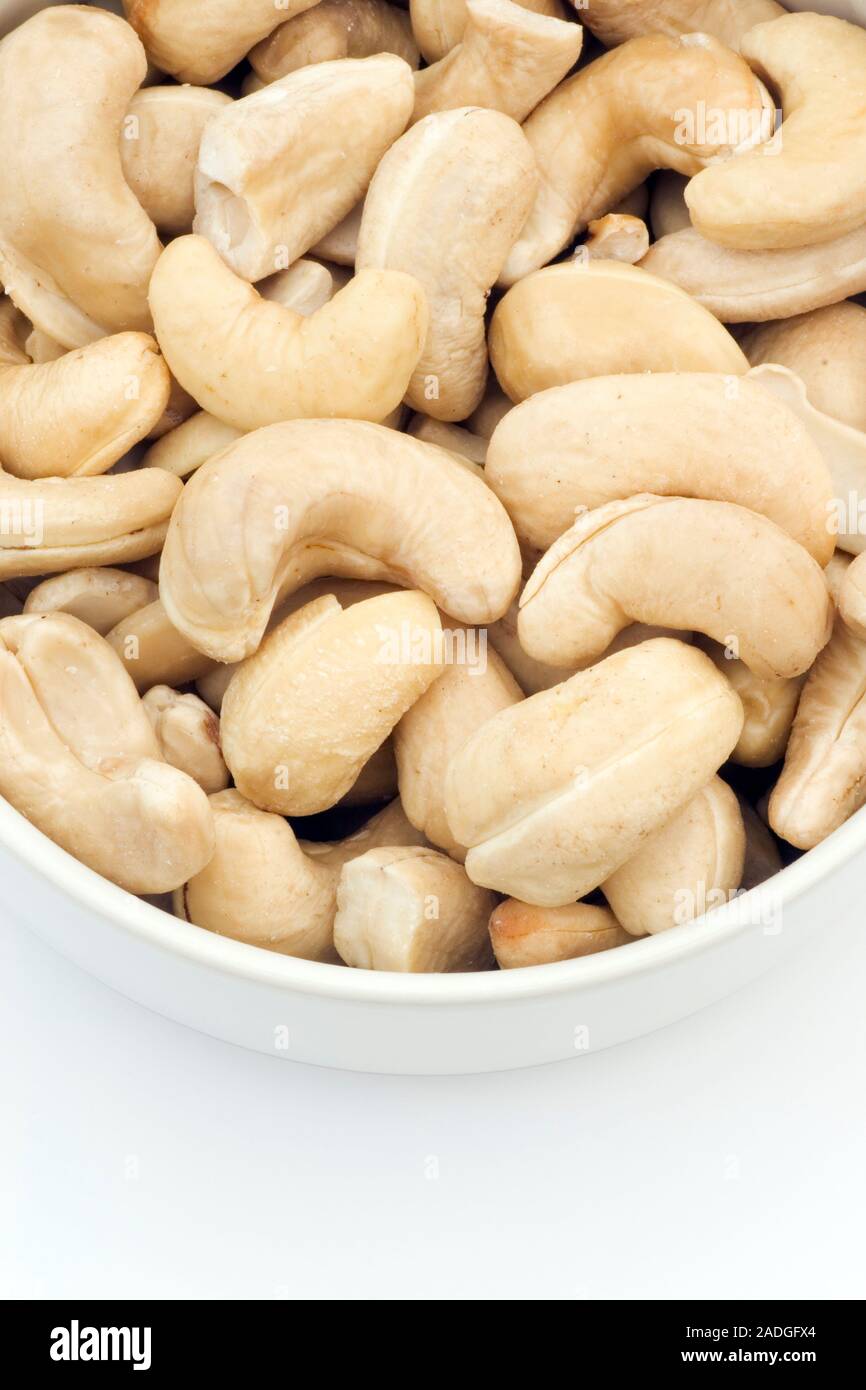 Cashew nuts (Anacardium occidentale). These nuts are an excellent