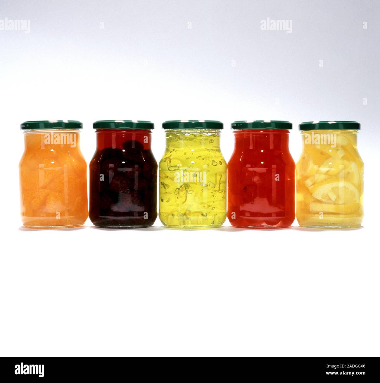 Food in jars. Glass jars are used to preserve food and prevent it from