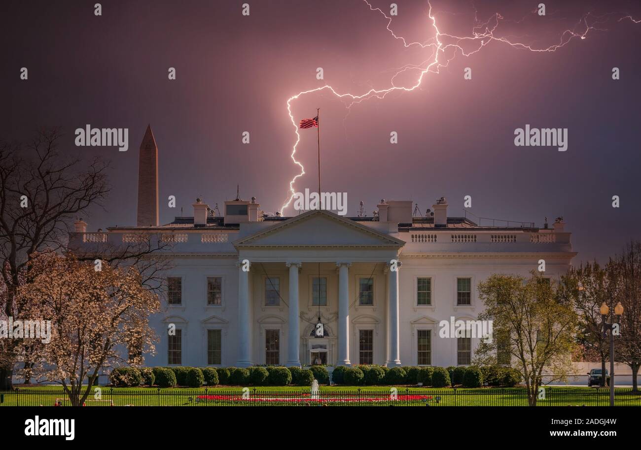 The White House, Washington DC Stock Photo