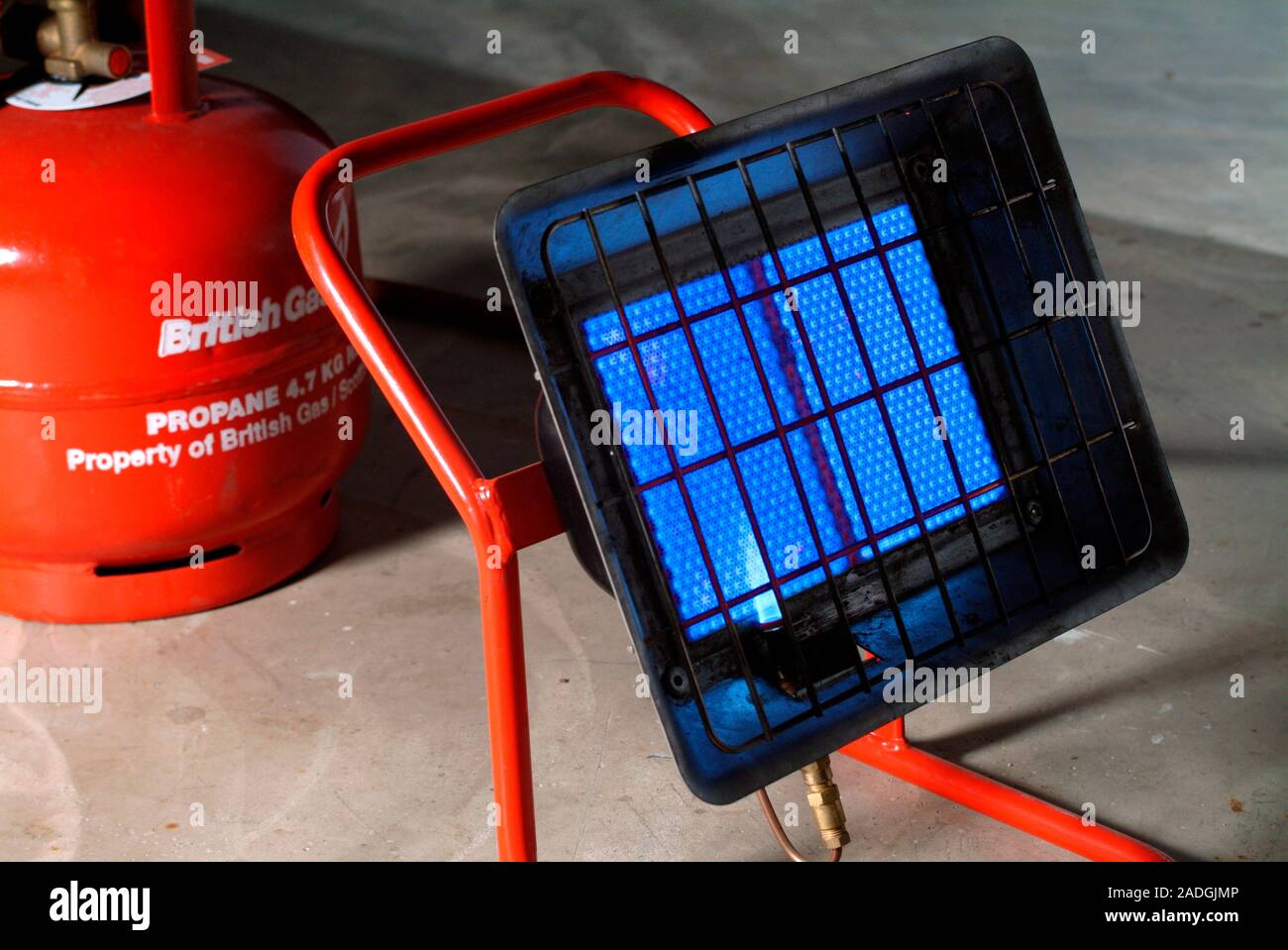 Propane gas heater for outdoor use Stock Photo Alamy