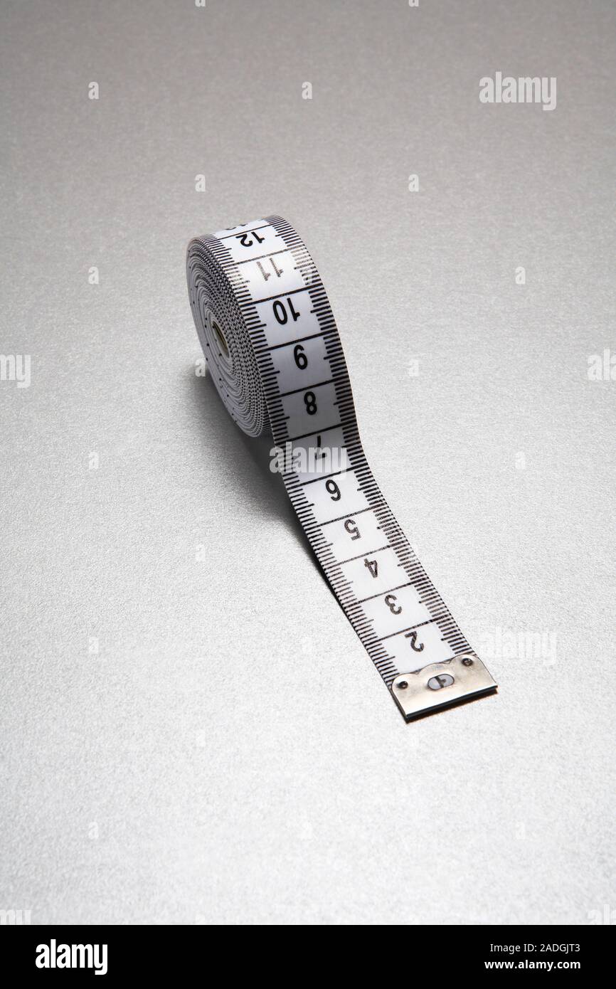 Tape measure marked with centimetres Stock Photo Alamy
