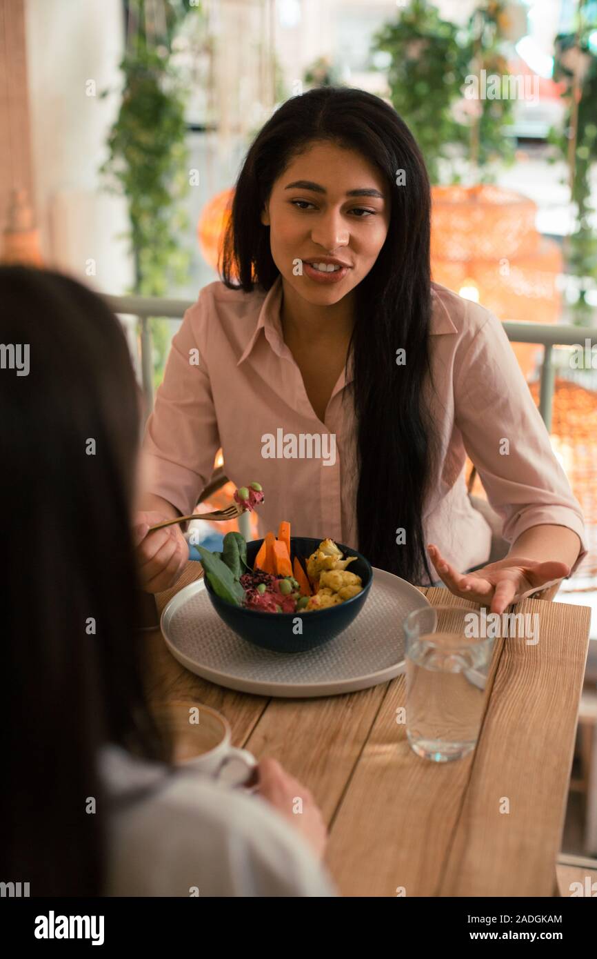 Adult eating dinner fork hi-res stock photography and images - Alamy