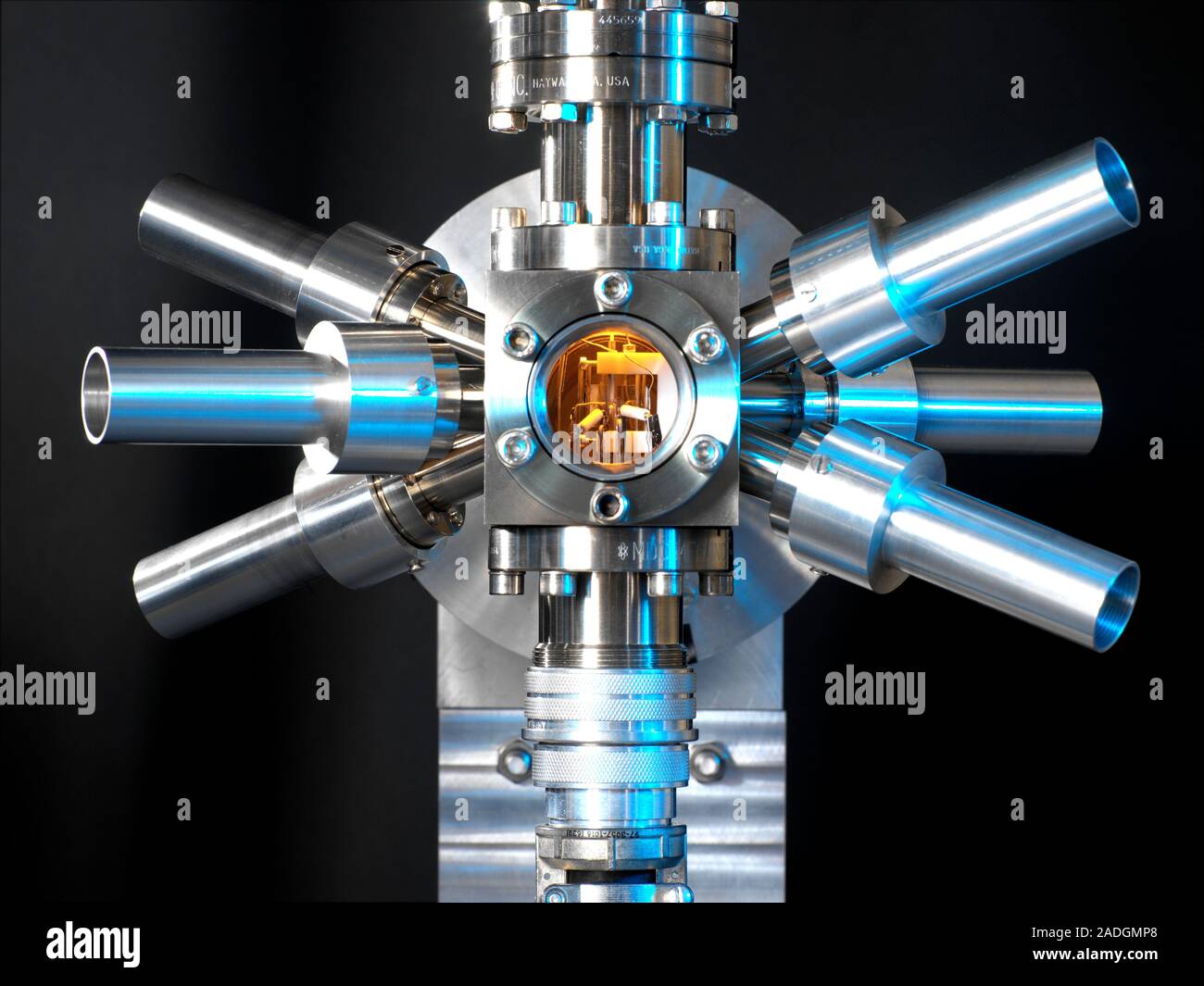 Strontium optical clock. Inside this strontium clock, also known as a