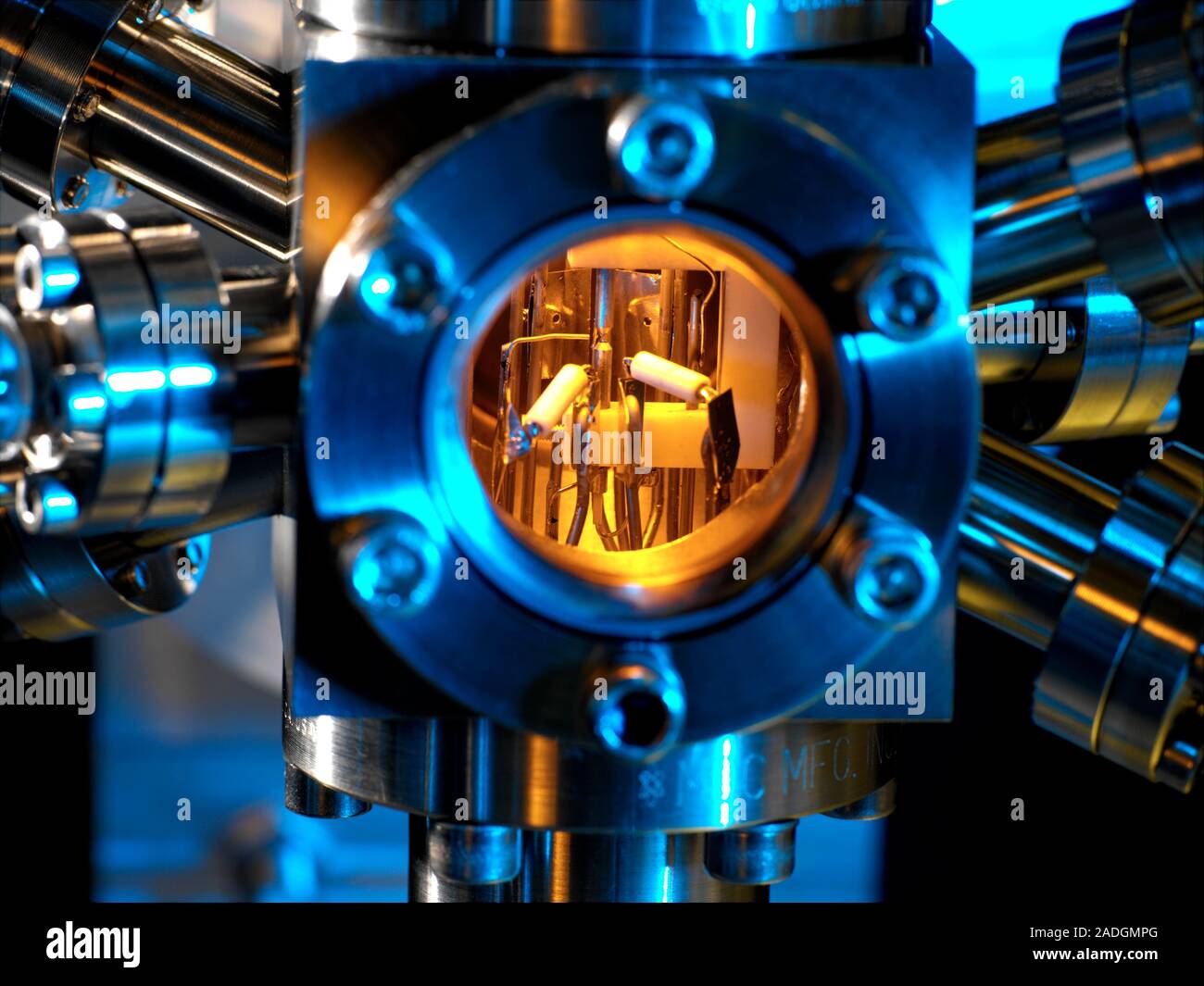 Strontium optical clock. Inside this strontium clock, also known as a