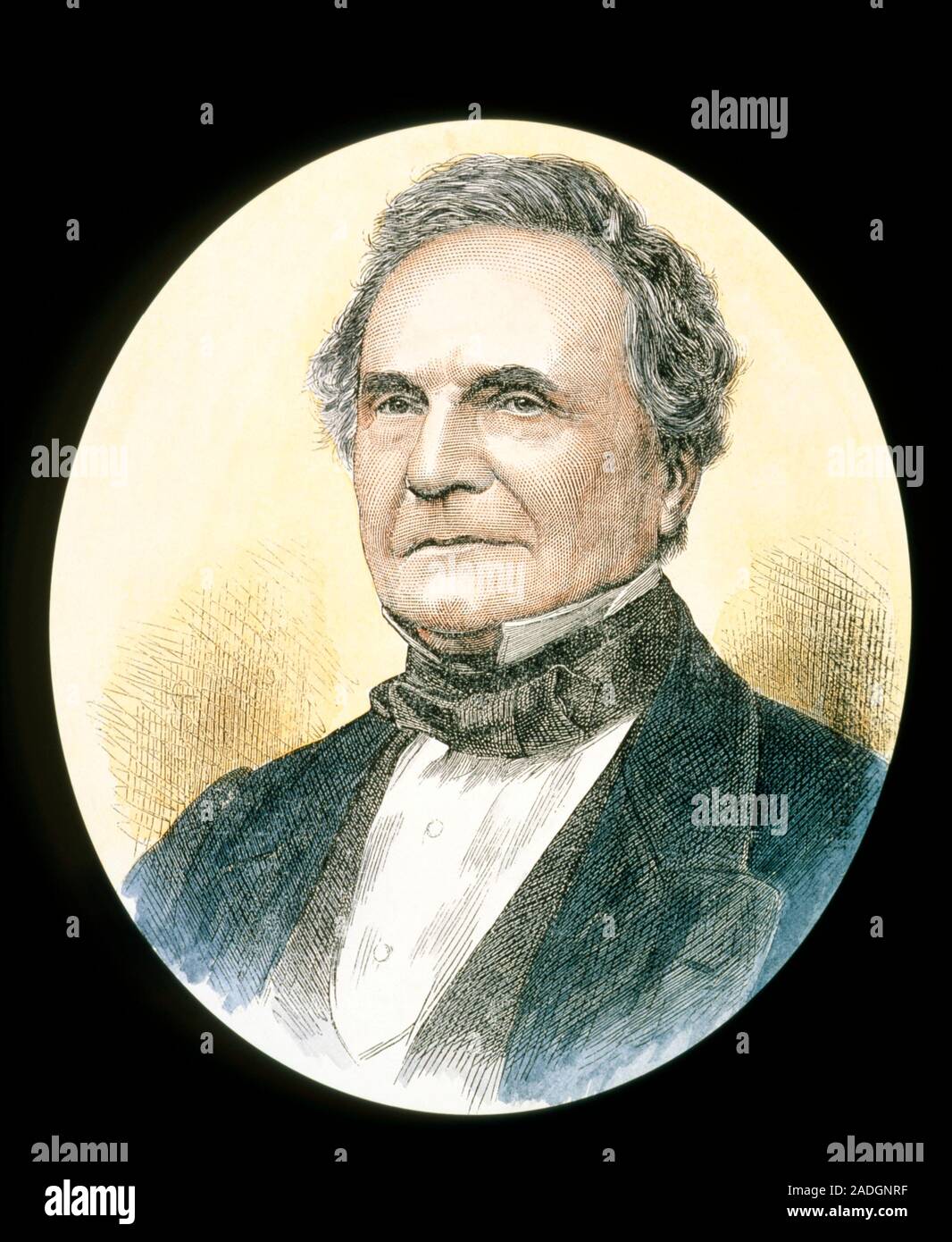 Charles Babbage Engraving Of Charles Babbage 1792 1871 British 