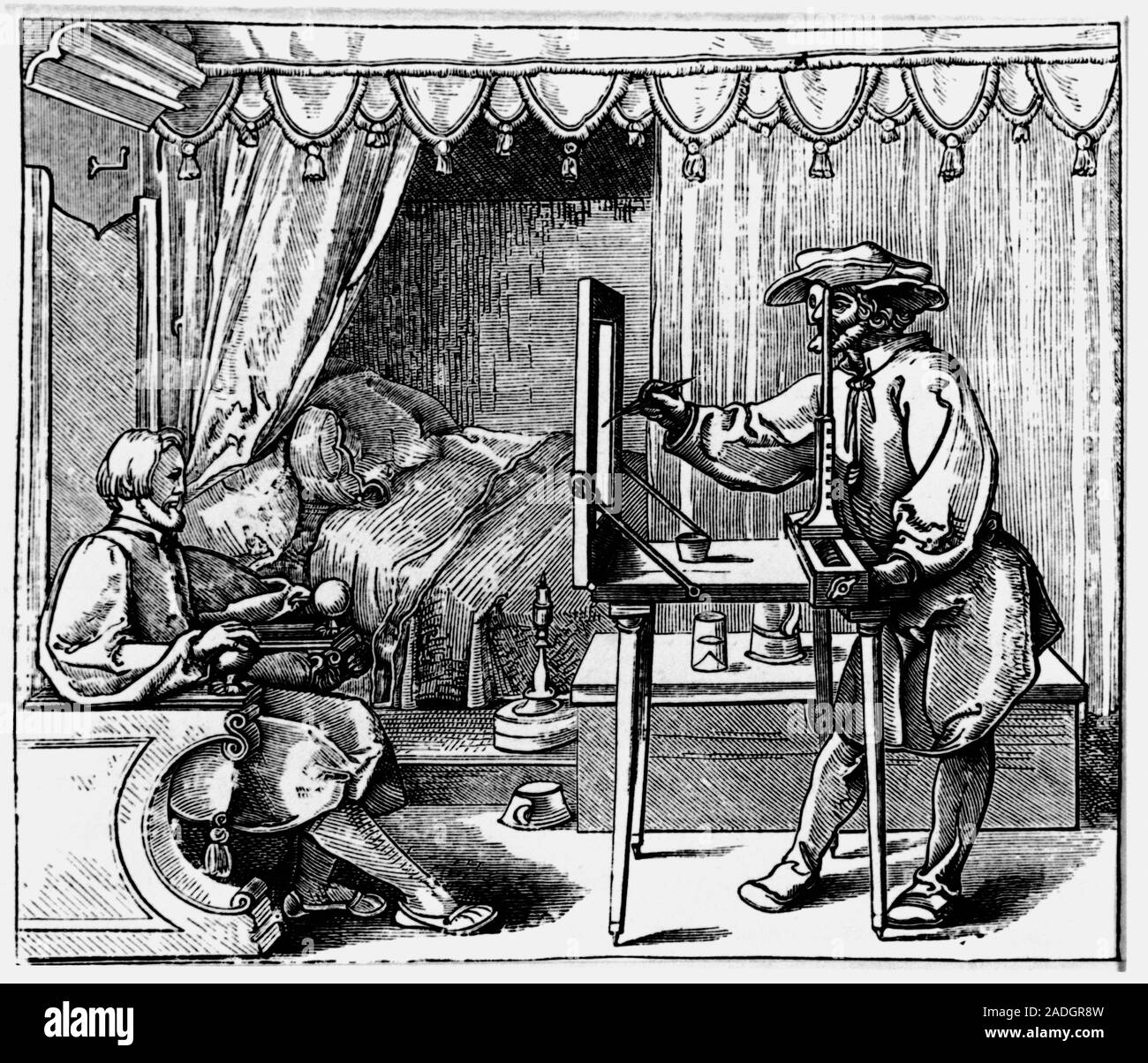 Albrecht Durer. Historical engraving of Albrecht Durer (1471 1528), at