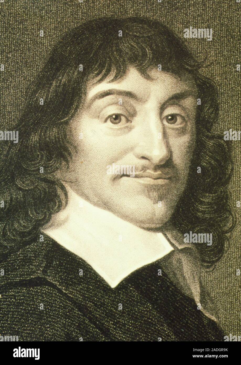Rene Descartes. Portrait of the French mathematician and philosopher