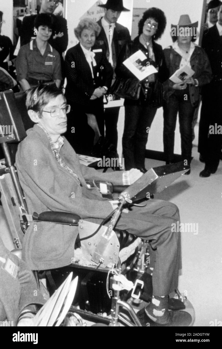 Stephen Hawking (1942-2018), English theoretical physicist. Hawking ...