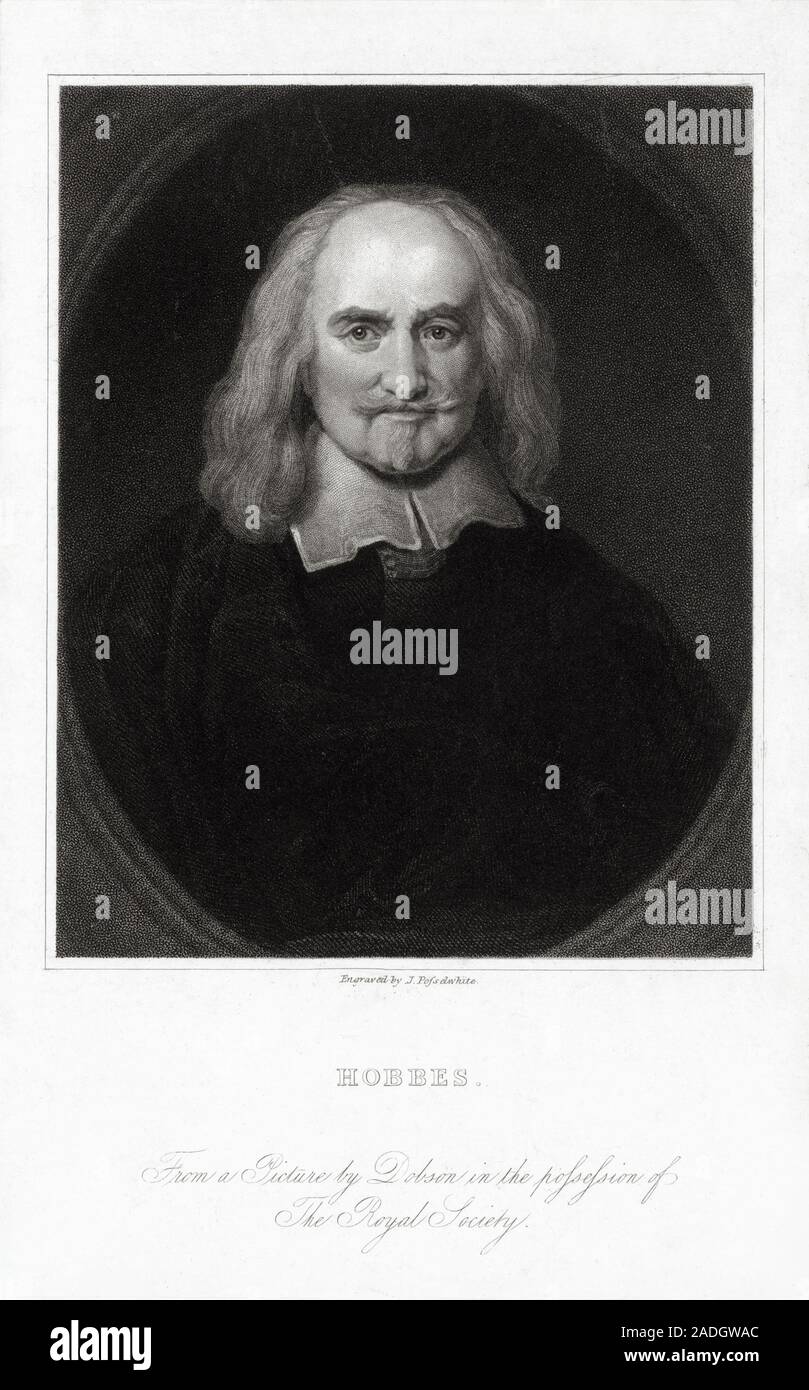 Thomas Hobbes (1588-1679), English Philosopher. Hobbes Led A Sheltered ...