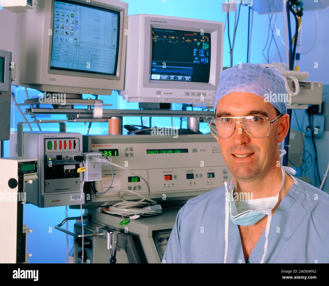 Gavin Kenny. Portrait of anaesthetist Gavin Kenny of Glasgow Royal