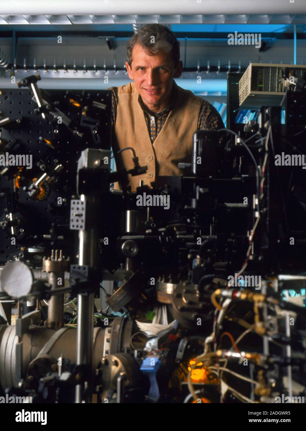 Wolfgang Ketterle (born 1957), German physicist, in his laboratory. He ...