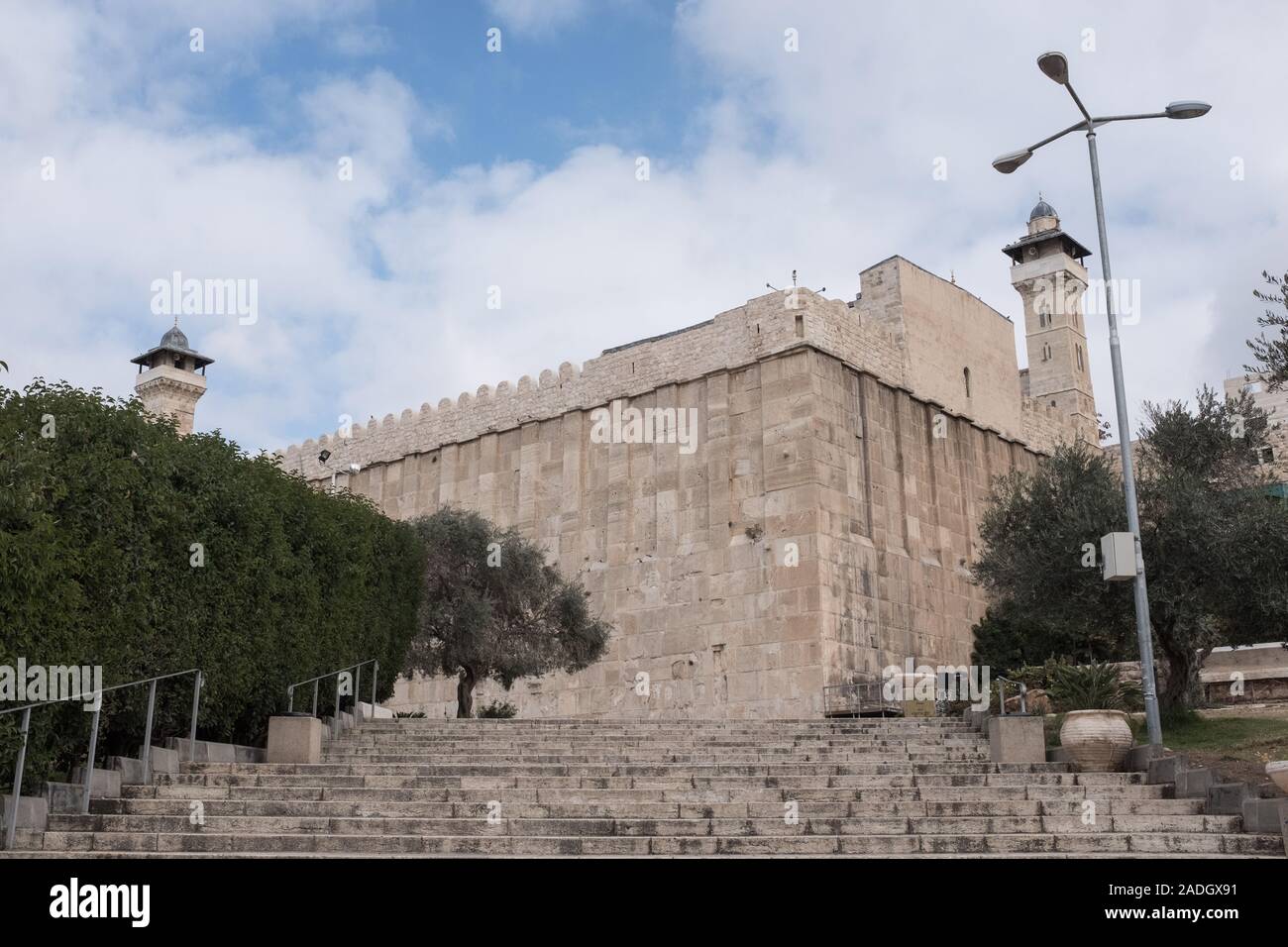 Hebron, West Bank. 4th December, 2019. A large rectangular Herodian era