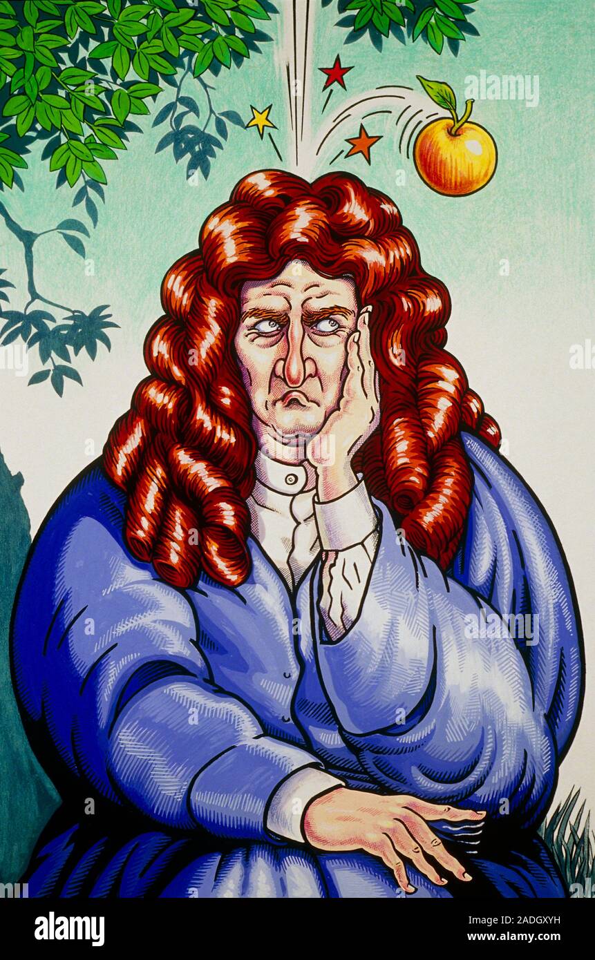 Ньютон и яблоко арт. На ньютона упало яблоко. На ньютона упало яблоко. Ньютон и яблоко. Яблоко ньютона.