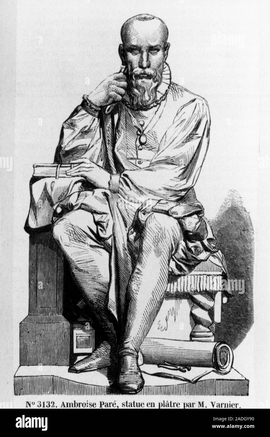 Portrait of the French surgeon Ambroise Pare (15101590). Pare is considered to be the father of